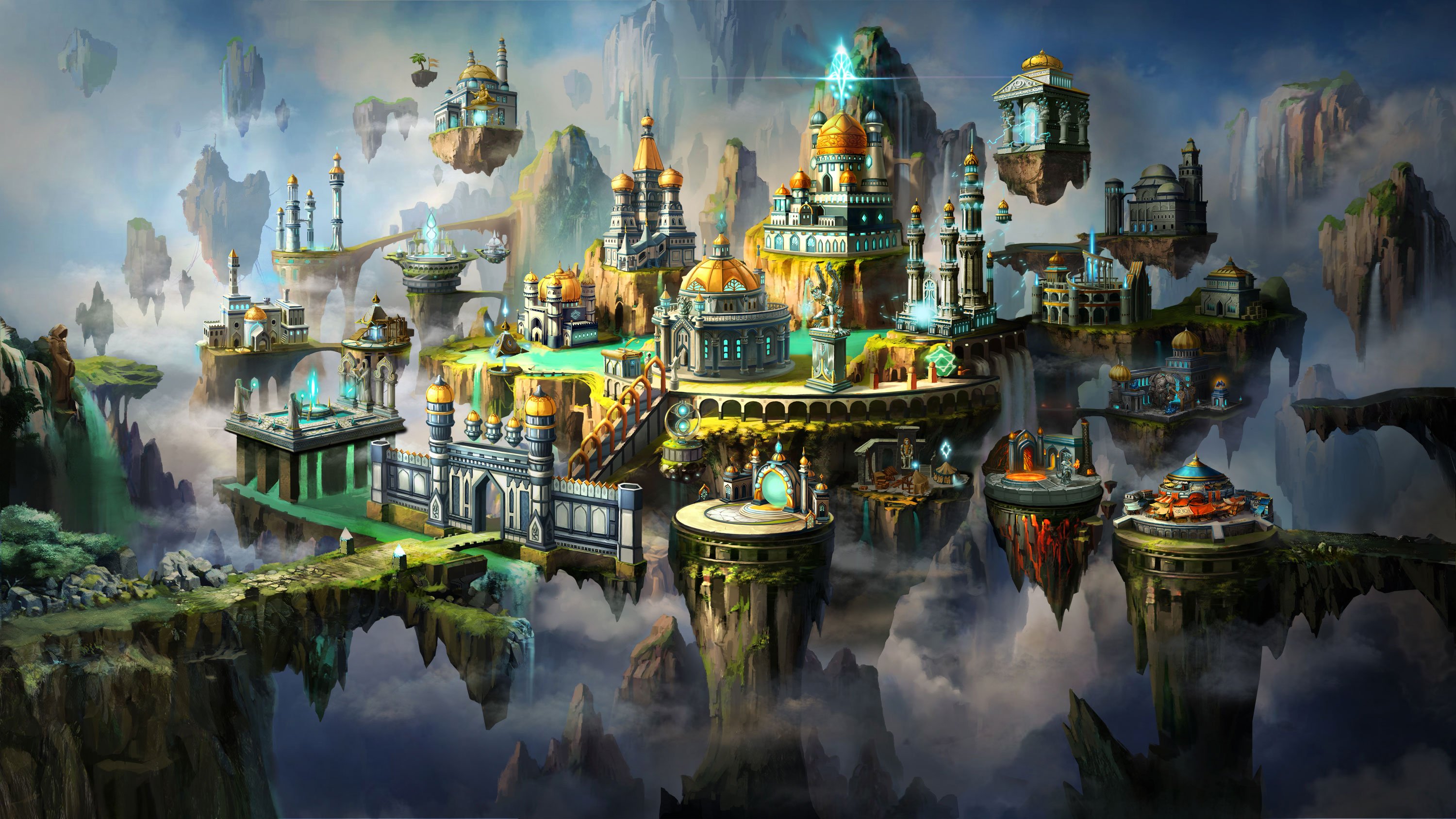 heroes, Might, Magic, Strategy, Fantasy, Fighting, Adventure, Action, Online, 1hmm, Castle, City, Cities, Island Wallpaper