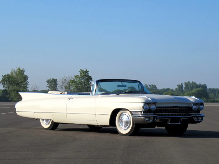 1960, Cadillac, Sixty two, Convertible, 6267f, Luxury, Classic HD Wallpaper Desktop Background