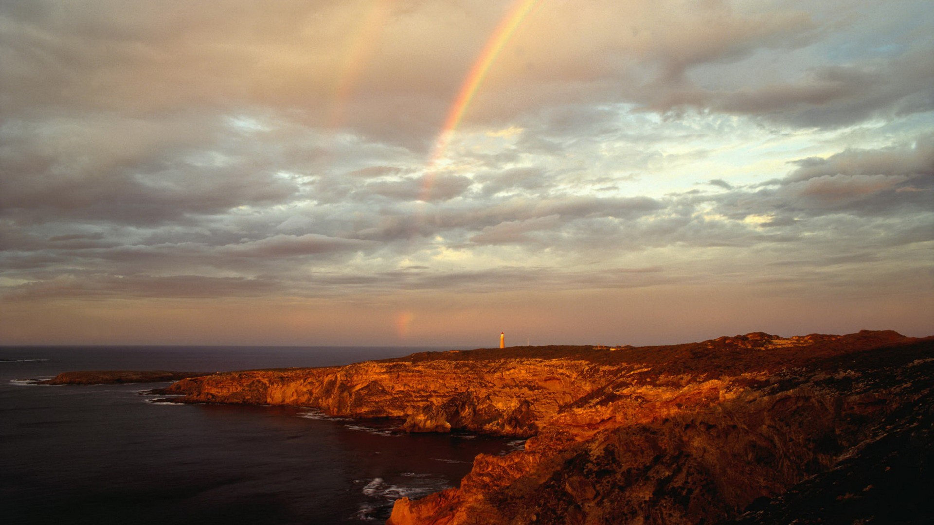 sunset, Islands, Rainbows, Australia, Capes, National, Park Wallpaper