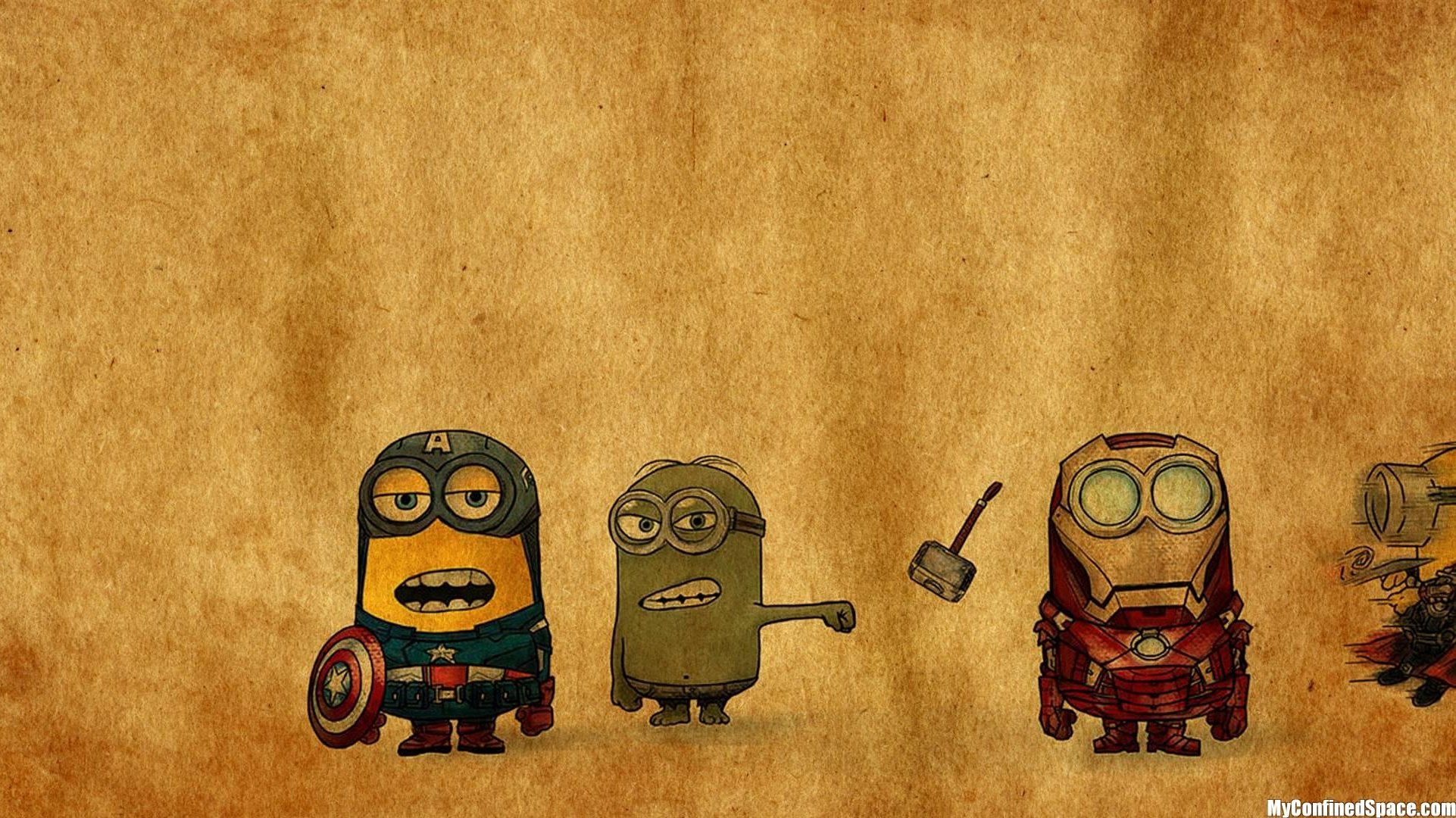 minion, Avengers Wallpaper