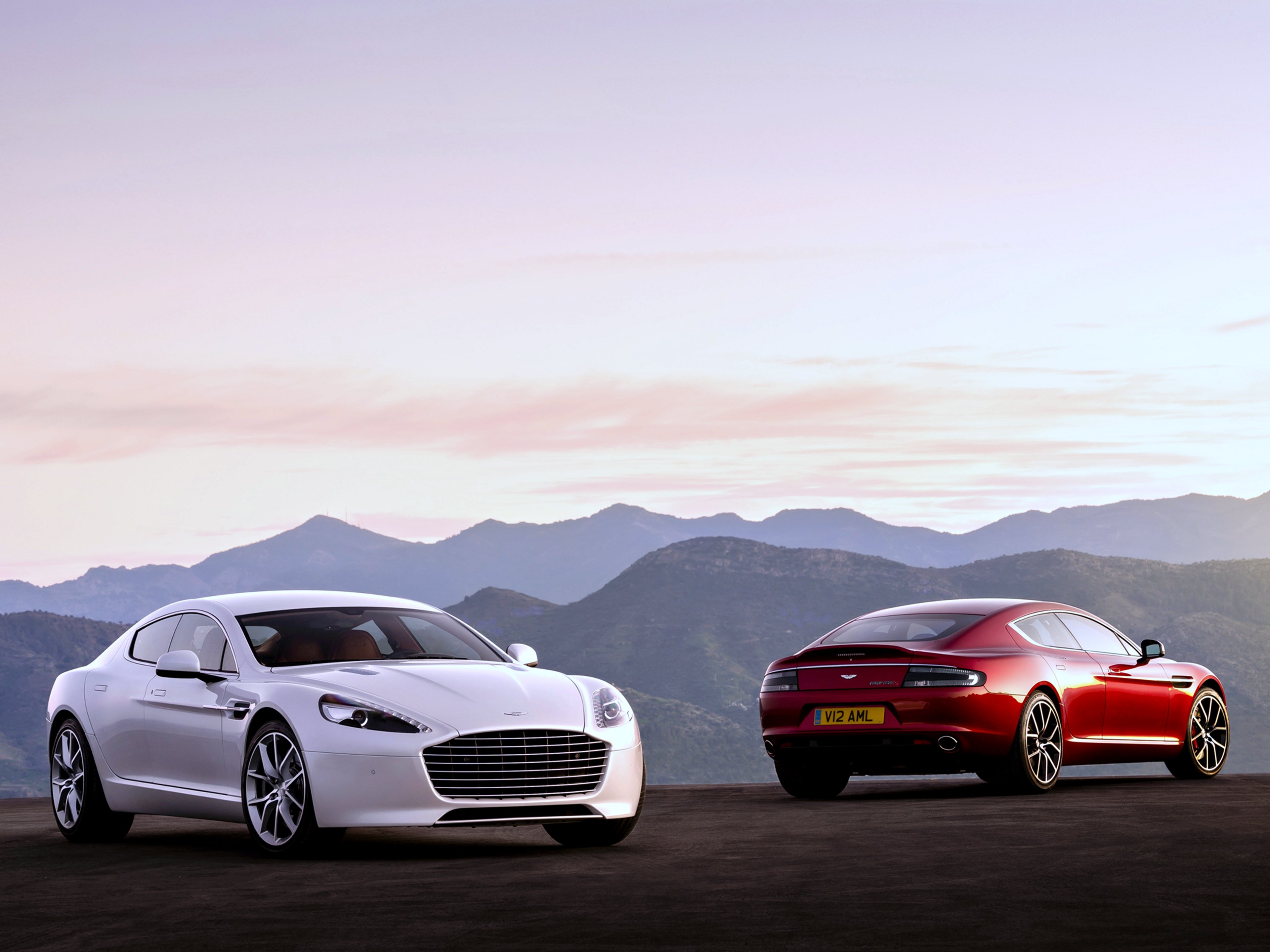 aston, Martin, Rapide s, Red, White, Landscaps, Cars, Speed, Motors, Mountains, Supper Wallpaper