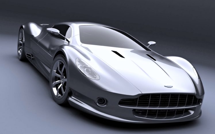aston, Martin, Concept, Silver, Gray, Supper, Cars, Motors, Speed, Race HD Wallpaper Desktop Background