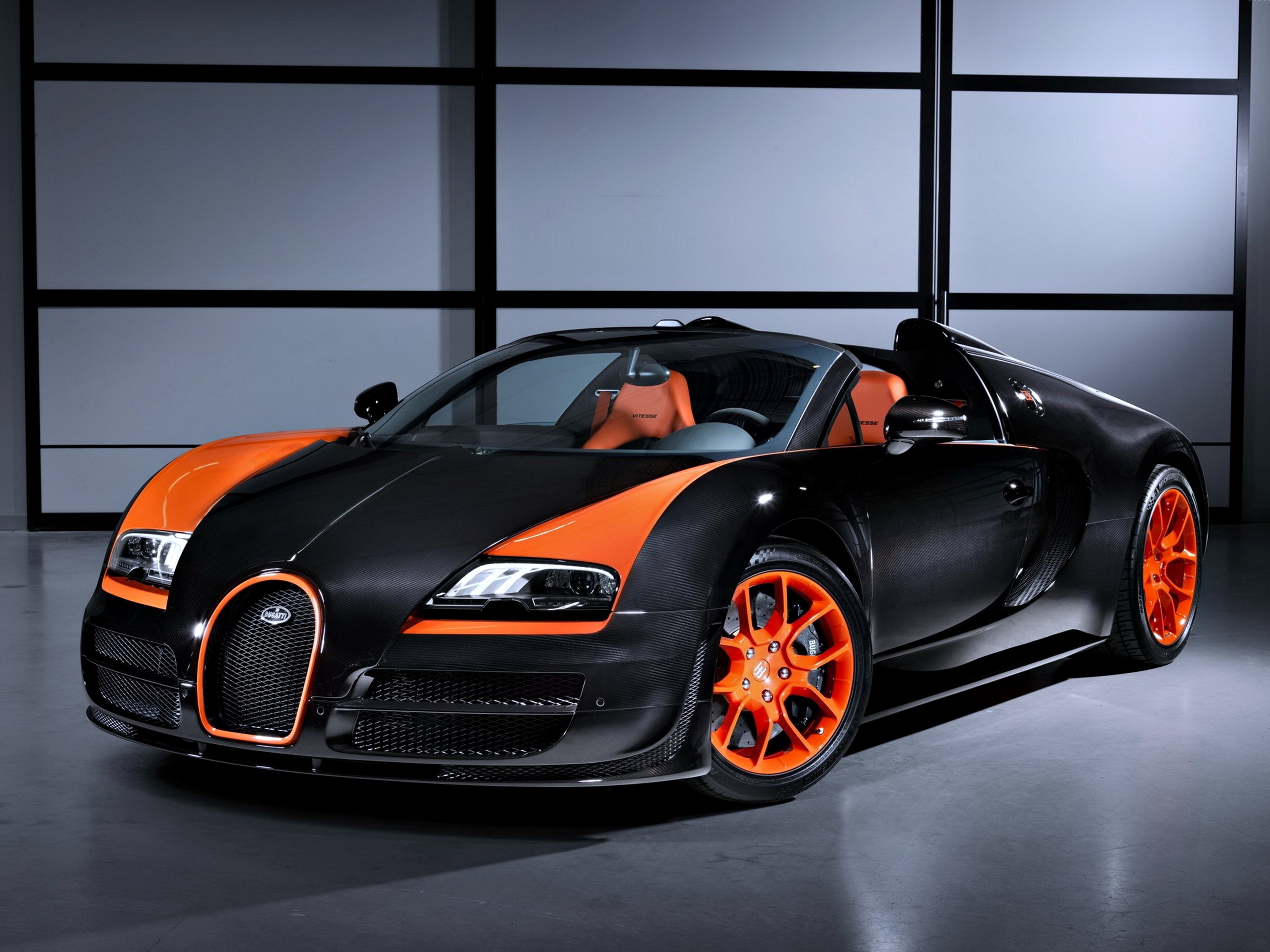 bugatti, Veyron, Grand, Sport, Roadster, Speed, Orange, Black, Cars, Super, Race, Motors, Wrc Wallpaper