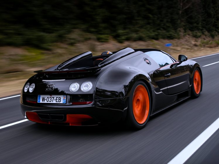 bugatti, Veyron, Grand, Sport, Roadster, Speed, Orange, Black, Cars, Super, Race, Motors, Wrc HD Wallpaper Desktop Background