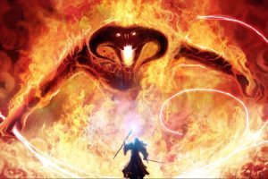 lord, Of, The, Rings, Movie, Art, Character, Sword, Fire, Devil, Dark, Shadow, The, Magician