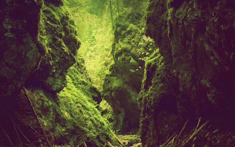 green, Mountains, Landscapes, Nature, Trees, Rocks HD Wallpaper Desktop Background