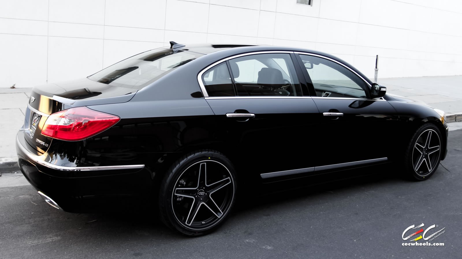 2015, Cars, Cec, Tuning, Wheels, Hyundai, Genesis, Sedan, Black Wallpaper