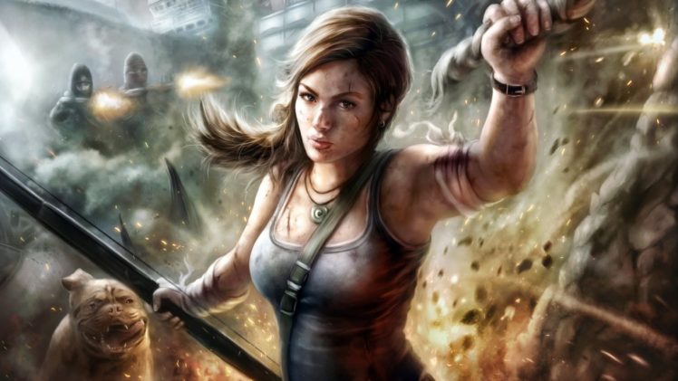 lara, Croft, Action, Adventure, Tomb, Raider, Platform, Fantasy, Girl, Girls, Warrior HD Wallpaper Desktop Background