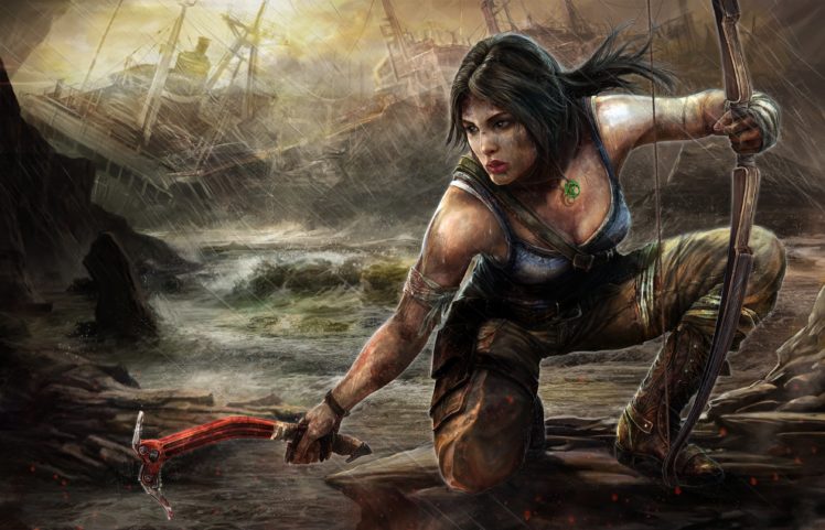 lara, Croft, Action, Adventure, Tomb, Raider, Platform, Fantasy, Girl, Girls, Warrior HD Wallpaper Desktop Background