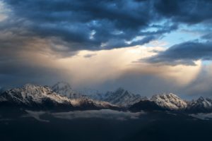 sunrise, Mountains, Nepal, Himalaya