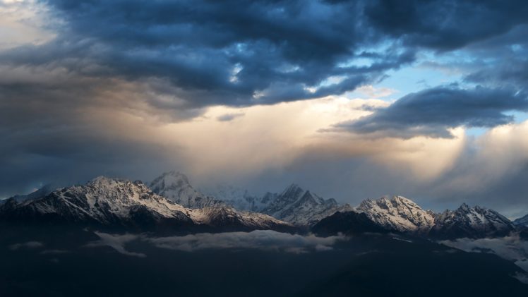 sunrise, Mountains, Nepal, Himalaya HD Wallpaper Desktop Background