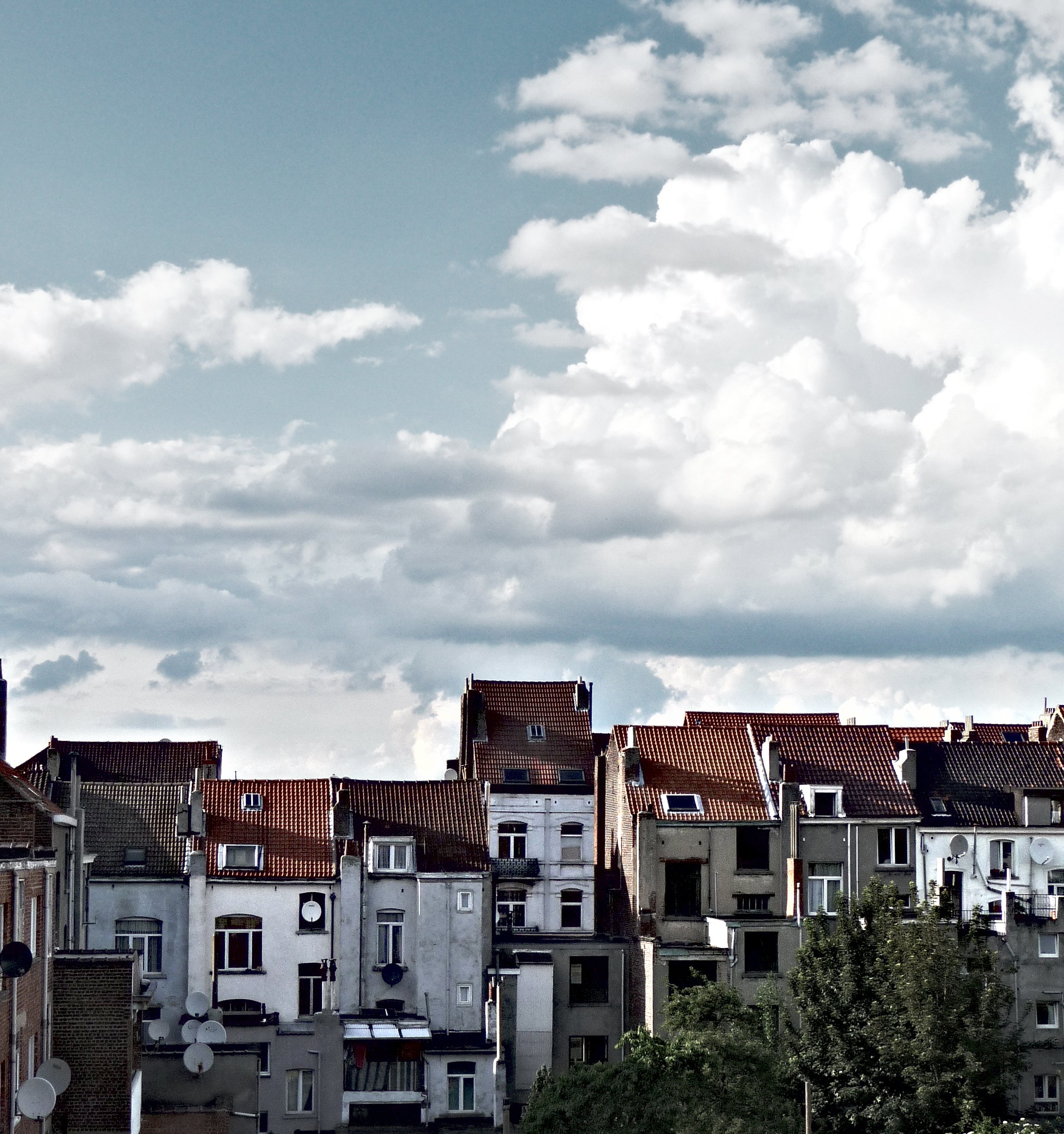 roofs, City, Sky Wallpaper