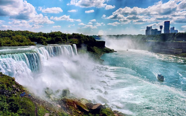 landscapes, Nature, Usa, New, York, City, Niagara, Falls, Waterfalls HD Wallpaper Desktop Background