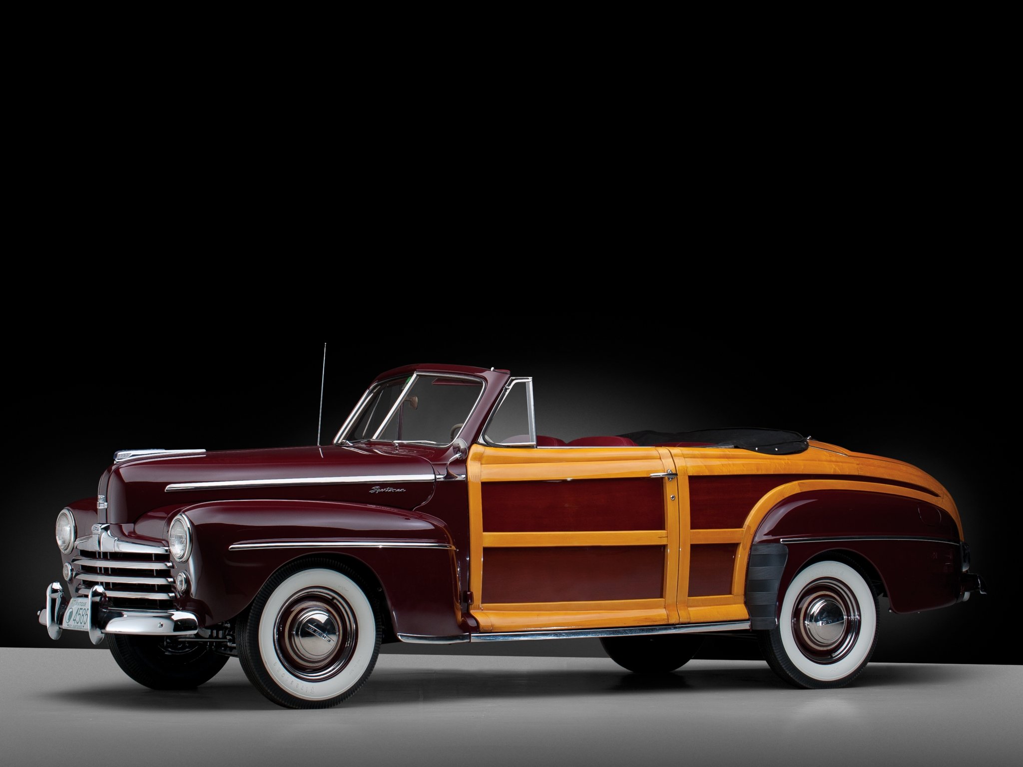 1948, Ford, Super, Deluxe, Sportsman, Convertible, Classic, Cars Wallpaper