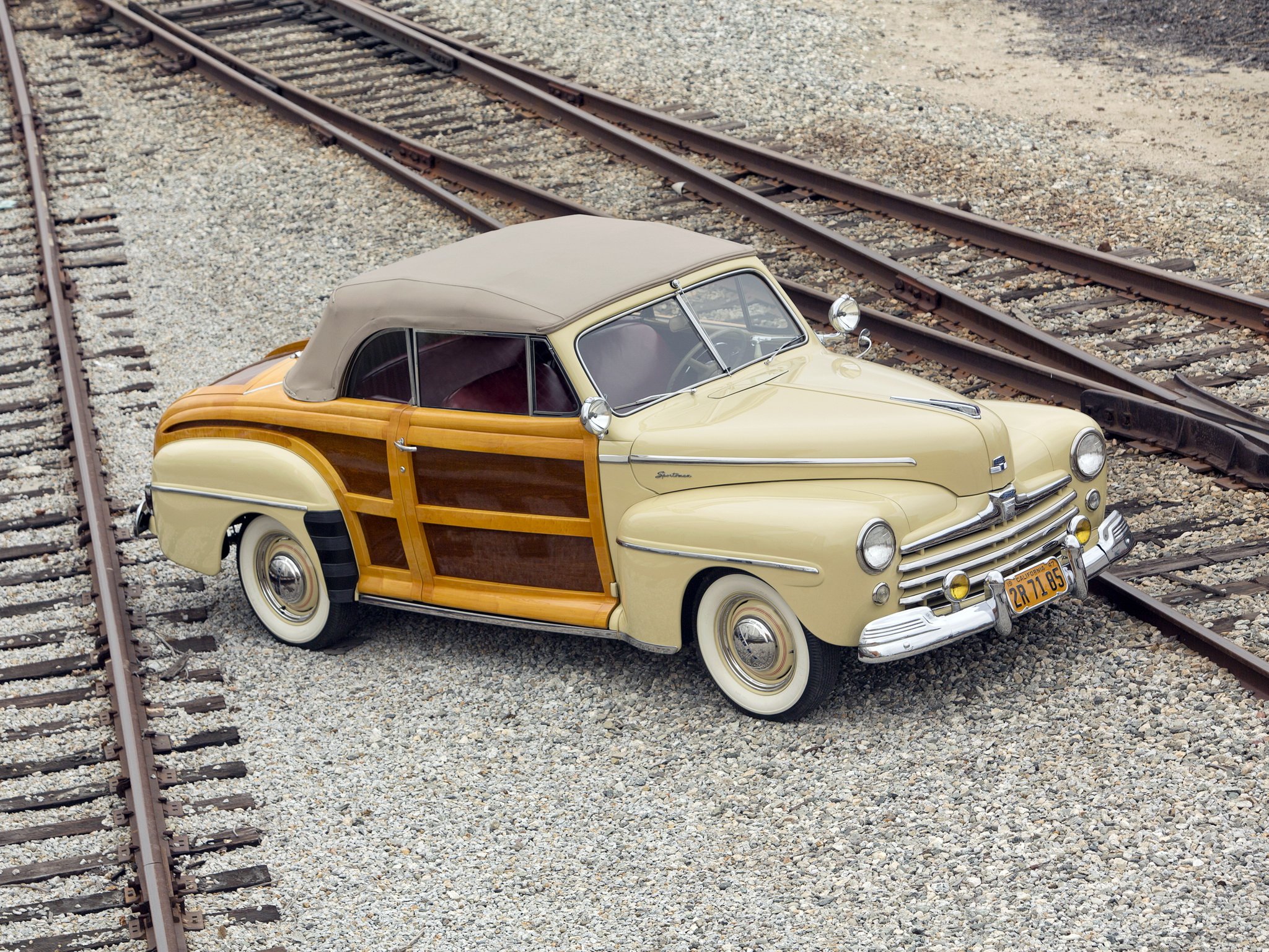 1948, Ford, Super, Deluxe, Sportsman, Convertible, Classic, Cars Wallpaper