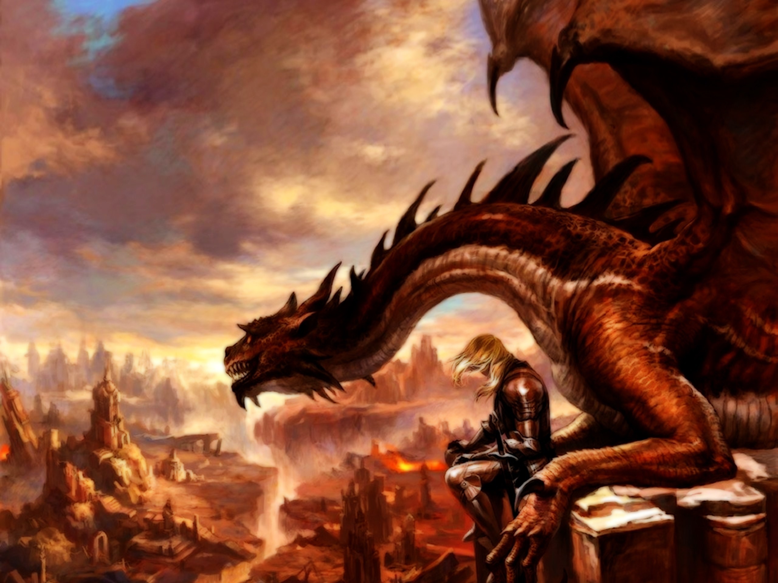 dragons, Fantasy, Art, Artwork Wallpaper