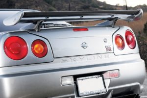 close up, Cars, Gray, Nissan, Backview, Vehicles, Nissan, Skyline, Nissan, Skyline, R34, Gt r, Nissan, Skyline, Gt r