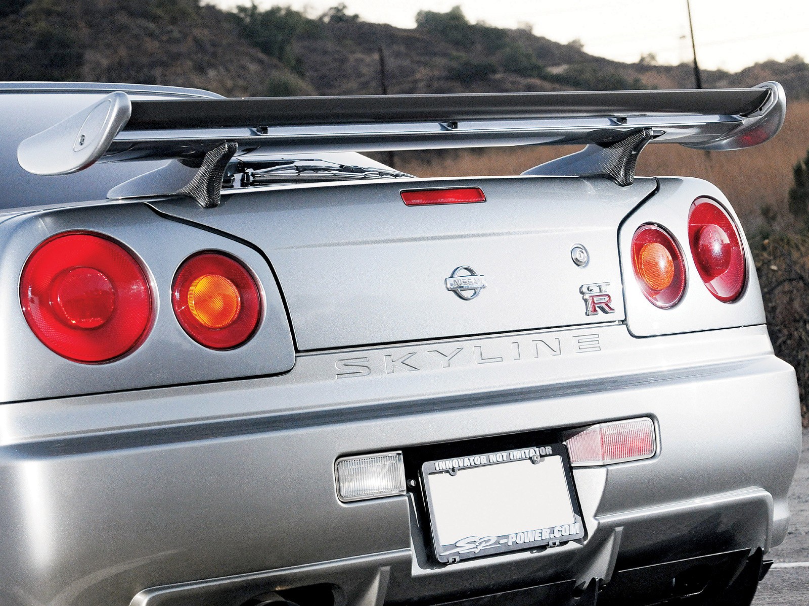 close up, Cars, Gray, Nissan, Backview, Vehicles, Nissan, Skyline, Nissan, Skyline, R34, Gt r, Nissan, Skyline, Gt r Wallpaper
