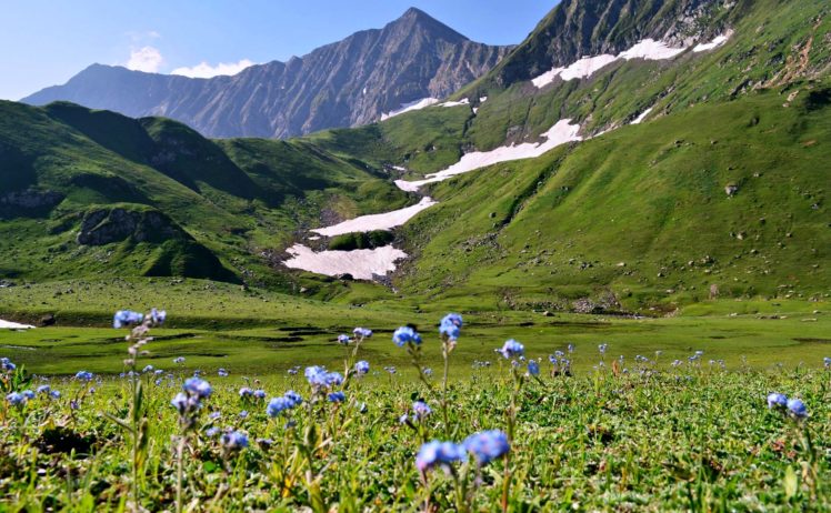 ratti galli, Landscape, Nature, Mountains, Spring, Green, Grass, Flowers, Life, Pakistan, Sky HD Wallpaper Desktop Background