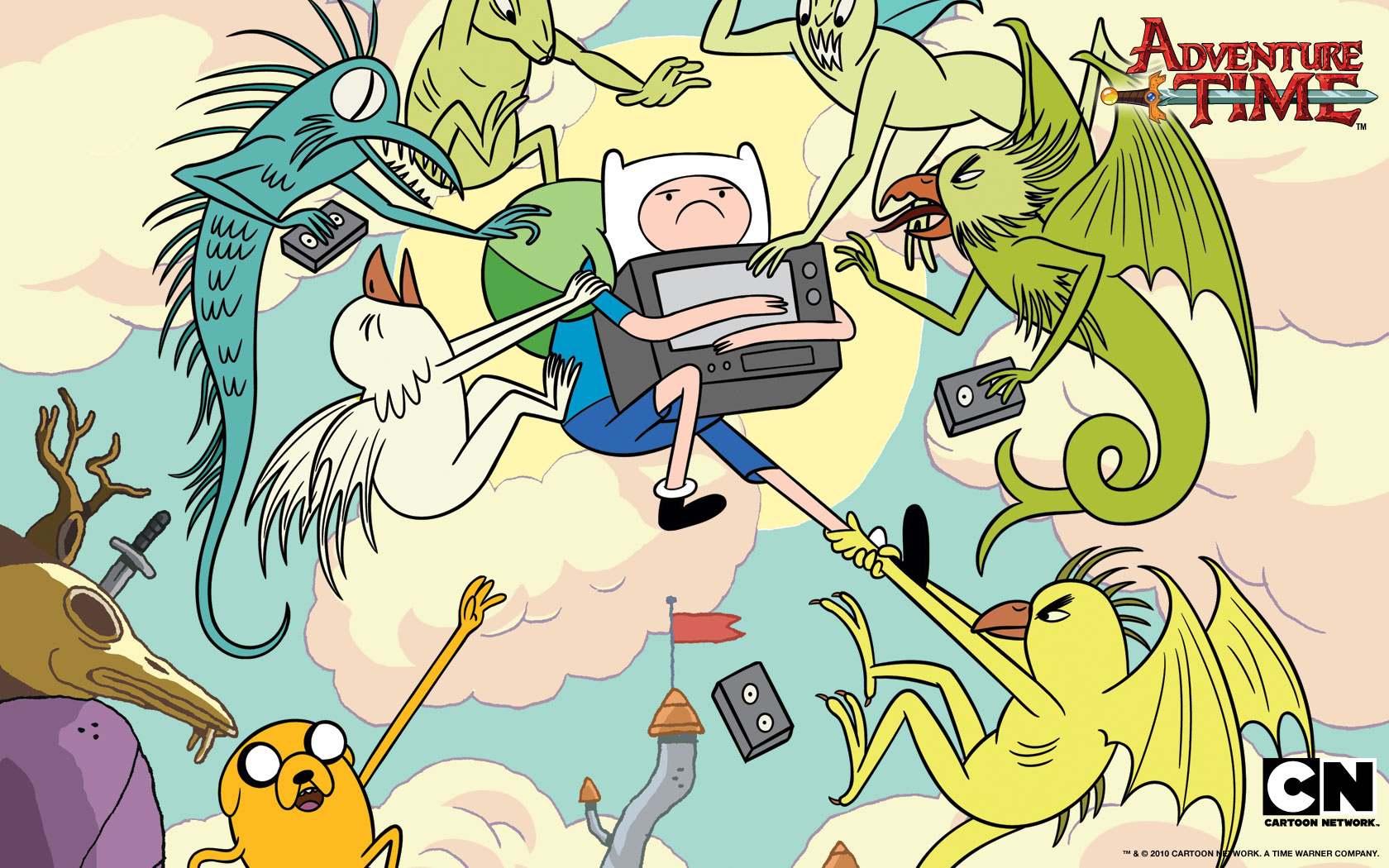 adventure, Time, With, Finn, And, Jake, Finn, The, Human Wallpaper
