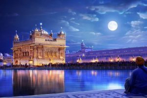 india, The, Golden, Temple, Sky, Amazing, Beautiful, Moon, Landscape, Water, Fantasy