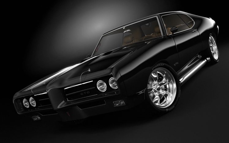 black, Cars, Pontiac, Pontiac, Gto, Black, Cars, Pirelli HD Wallpaper Desktop Background