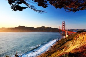 water, Landscapes, Nature, Sun, Bridges, Golden, Gate, Bridge, San, Francisco