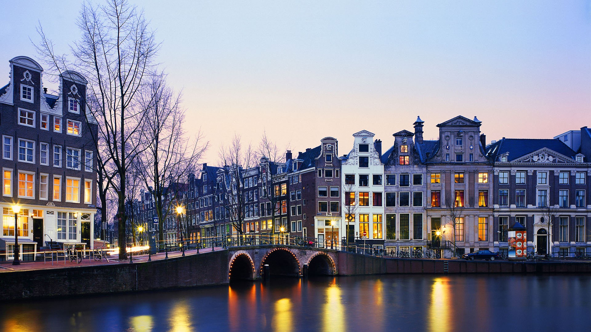 cityscapes, Bridges, Town, Holland, Rivers, The, Netherlands, Cities Wallpaper