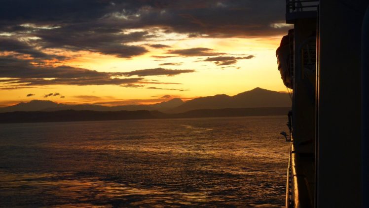 sunrise, Costarica, Puntarenas, Wate HD Wallpaper Desktop Background