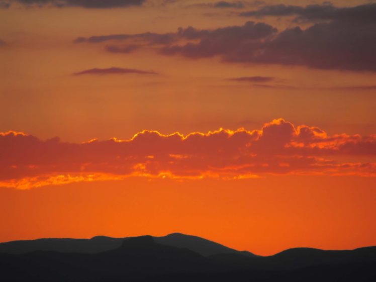 sunset, Mountains HD Wallpaper Desktop Background