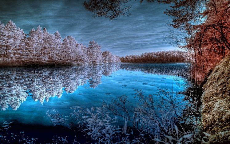 ice, Lakes HD Wallpaper Desktop Background