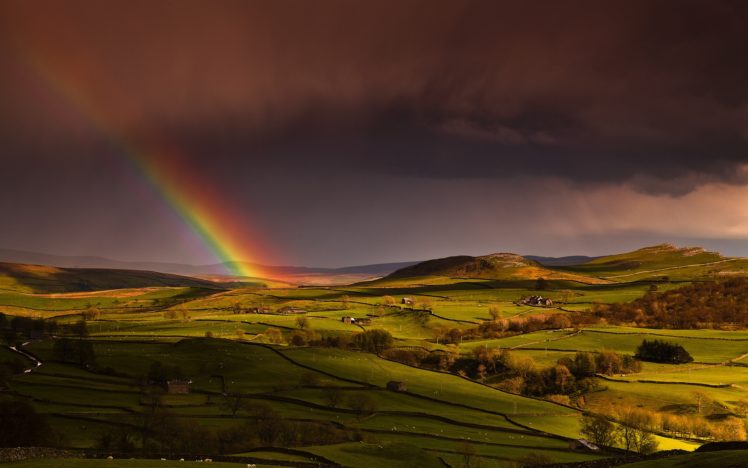 rainbow, Landscape HD Wallpaper Desktop Background