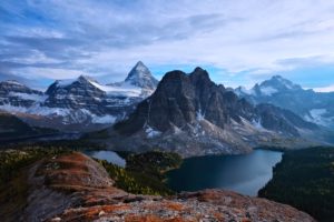 canada, British, Columbia, Alberta, Mt, Assiniboine, Mountains, Lakes, Forest, Snow, Sky, Clouds, Landscape, Nature