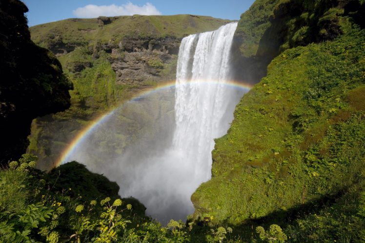 waterfall, Rainbow, Nature, Landscape HD Wallpaper Desktop Background
