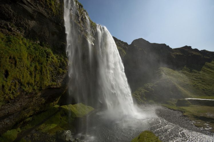 waterfall, Beautiful, Landscape, Sky, Water HD Wallpaper Desktop Background