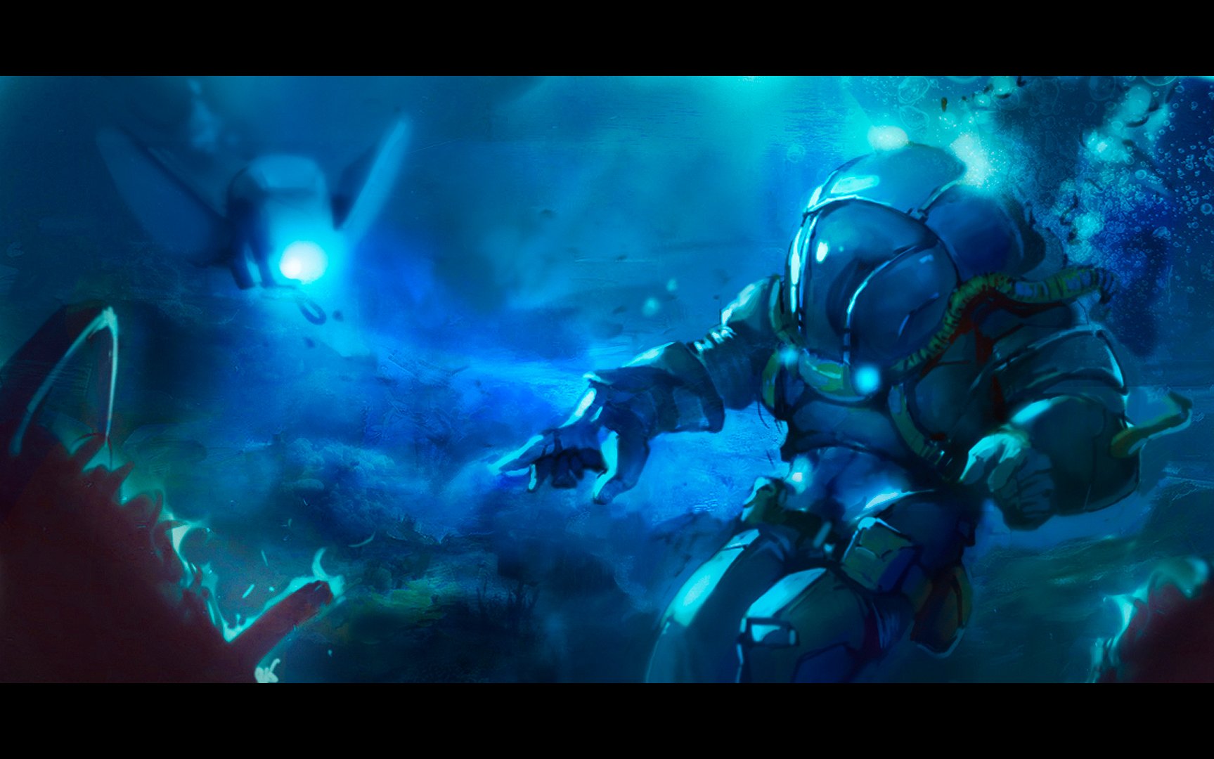 anoxemia, Exploration, Sci fi, Indie, Underwater, Horror, Diving, Adventure, Survival Wallpaper