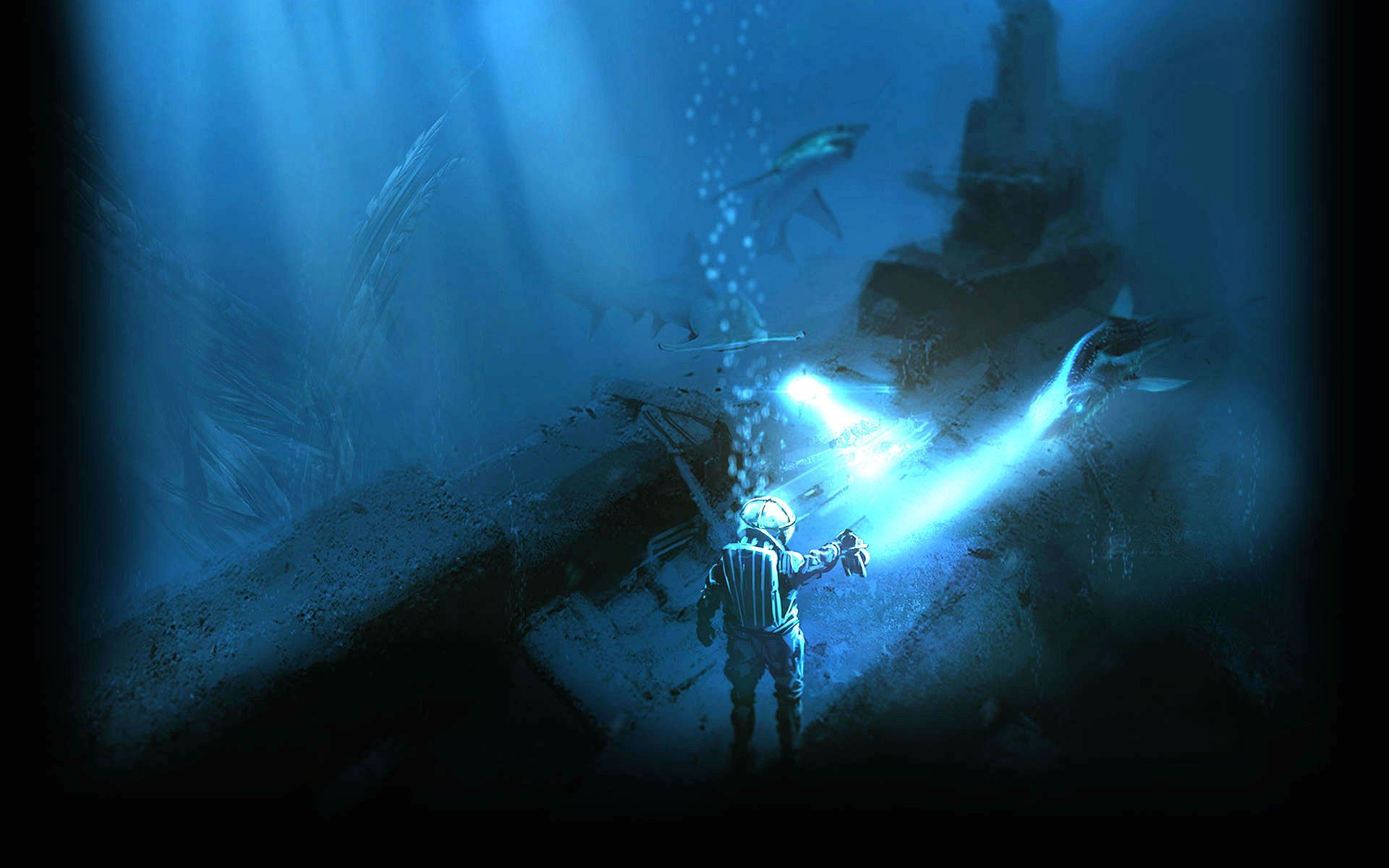 anoxemia, Exploration, Sci fi, Indie, Underwater, Horror, Diving, Adventure, Survival Wallpaper