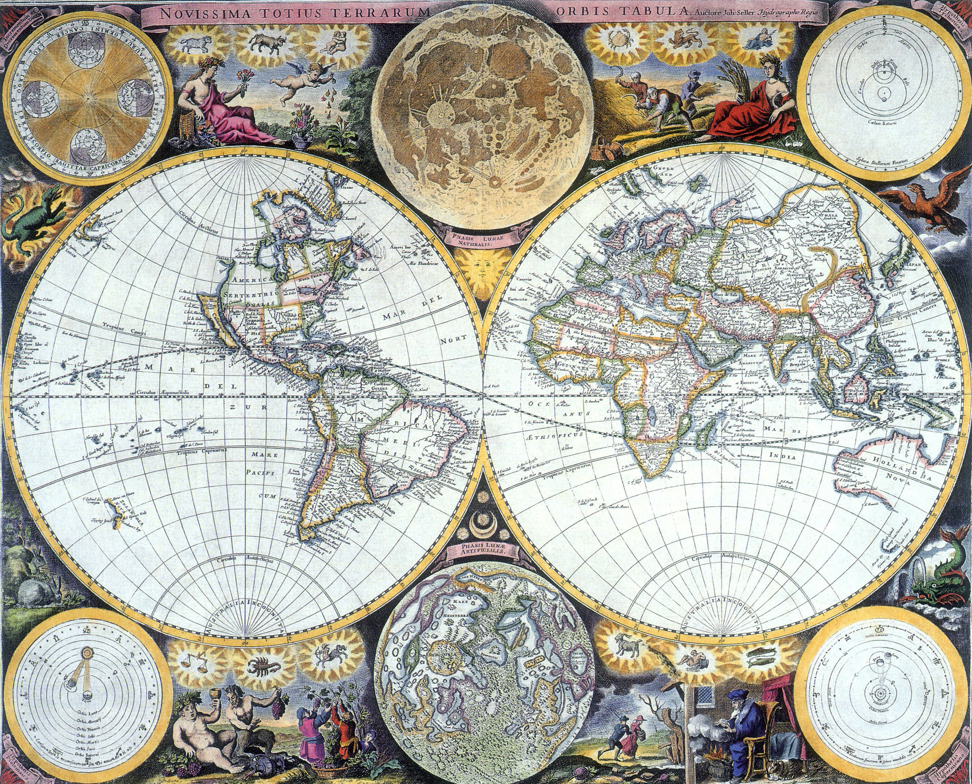 old, World, Map, Cartography, Geography, D, 3100x2500,  62 Wallpaper