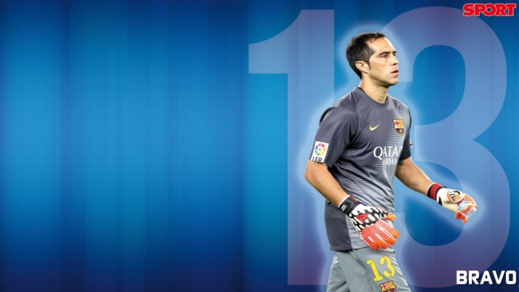 claudio, Bravo, F, C, Barcelona, Futbolista, Hombre, Chile HD Wallpaper Desktop Background