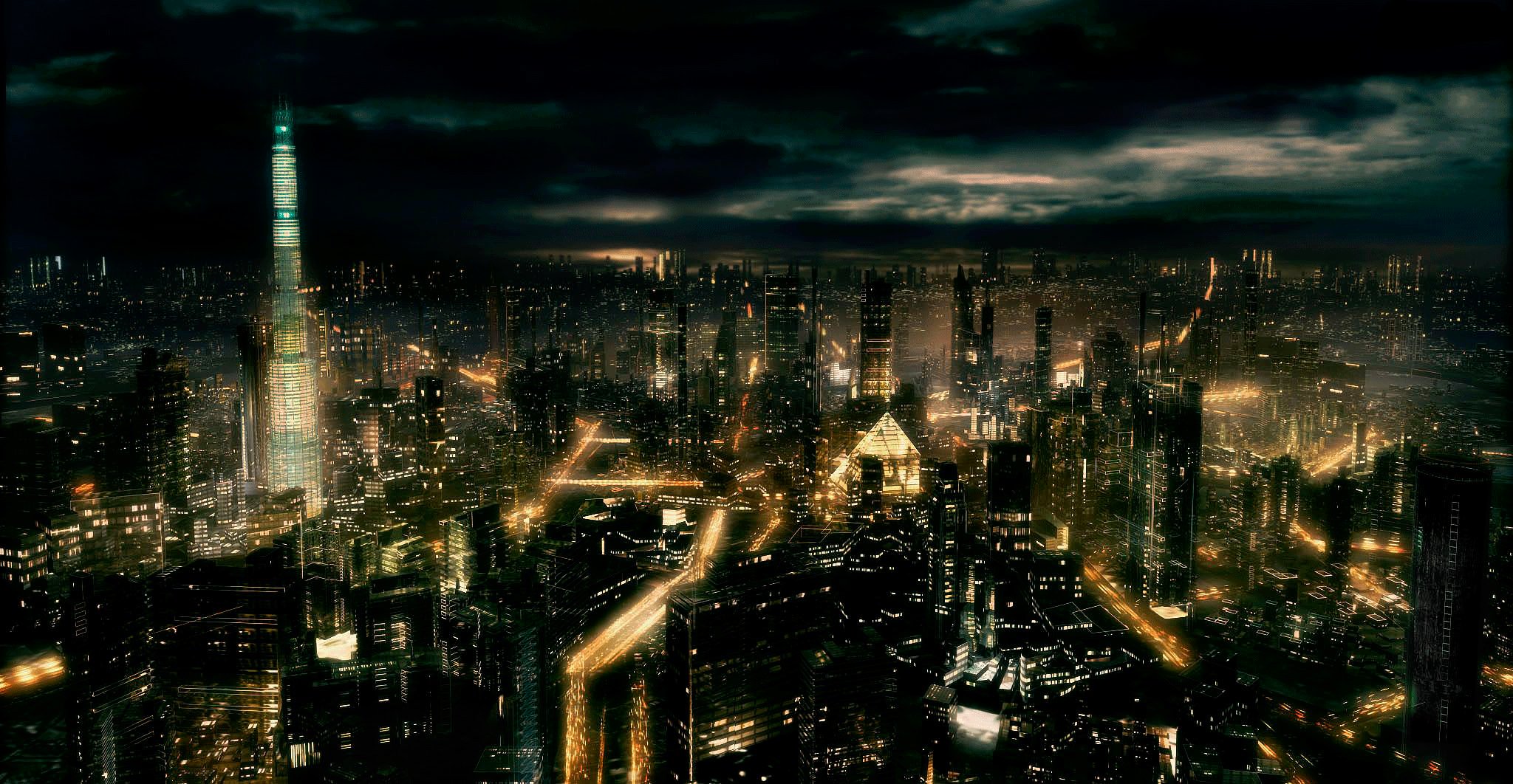 Dark City Cities Night Wallpapers Hd Desktop And Mobile Backgrounds