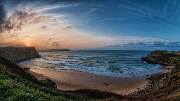 beach, Bay, Sea, Dawn, Morning HD Wallpaper Desktop Background