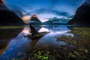 new, Zealand, South, Island, Bay, Lake, Reflection, Mountain