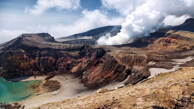 russia, Mountains, Kamchatka, Volcano, Nature HD Wallpaper Desktop Background