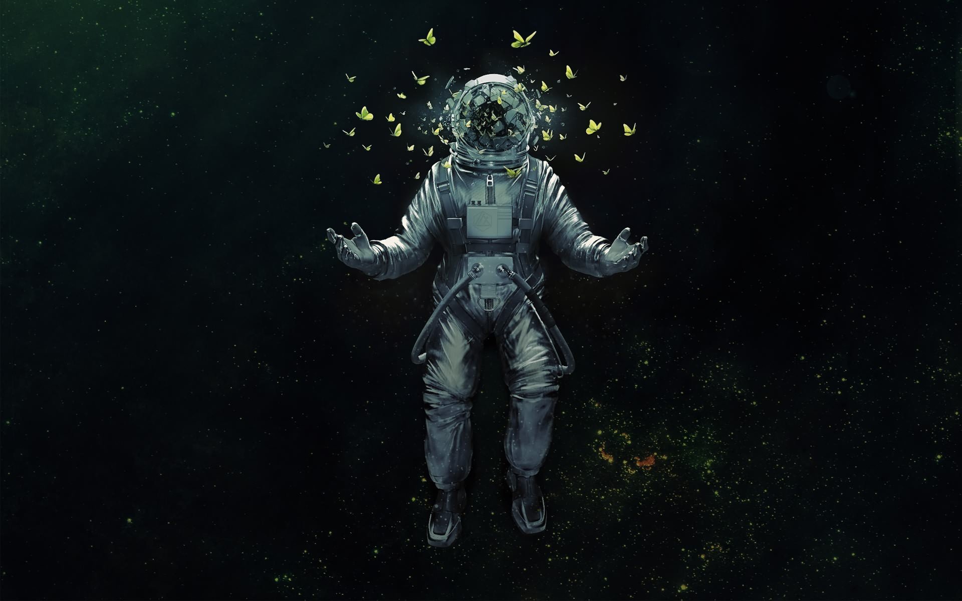 astronaut, Nasa, Space, Sci fi, Psychedelic, Butterfly, Butterflies Wallpaper