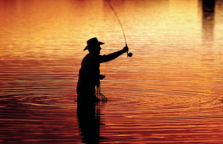 fishing, Fish, Sports, Sunset, Sunrise, River HD Wallpaper Desktop Background