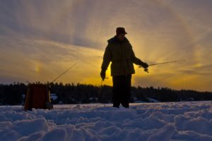 fishing, Fish, Sports, Sunset, Sunrise, Lake, Winter, Ice, Frozen