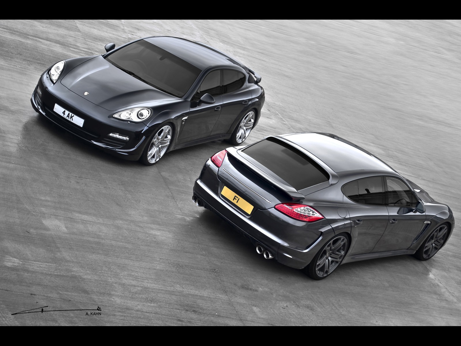 black, Design, Grey, Track, Wheels, Porsche, Panamera Wallpaper