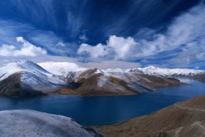 mountains, Clouds, Landscapes, Nature, Snow, Lakes, Skyscapes, View