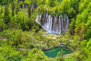 trees, Waterfalls, Cascades, National, Park, Plitvice, Lakes, Croatia, Plitvice, Forest