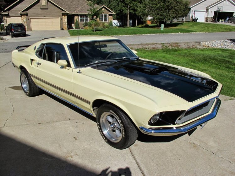 1969, Ford, Mustang, Fastback, 351, Mach1, Muscle, Hot, Rod, Custom ...